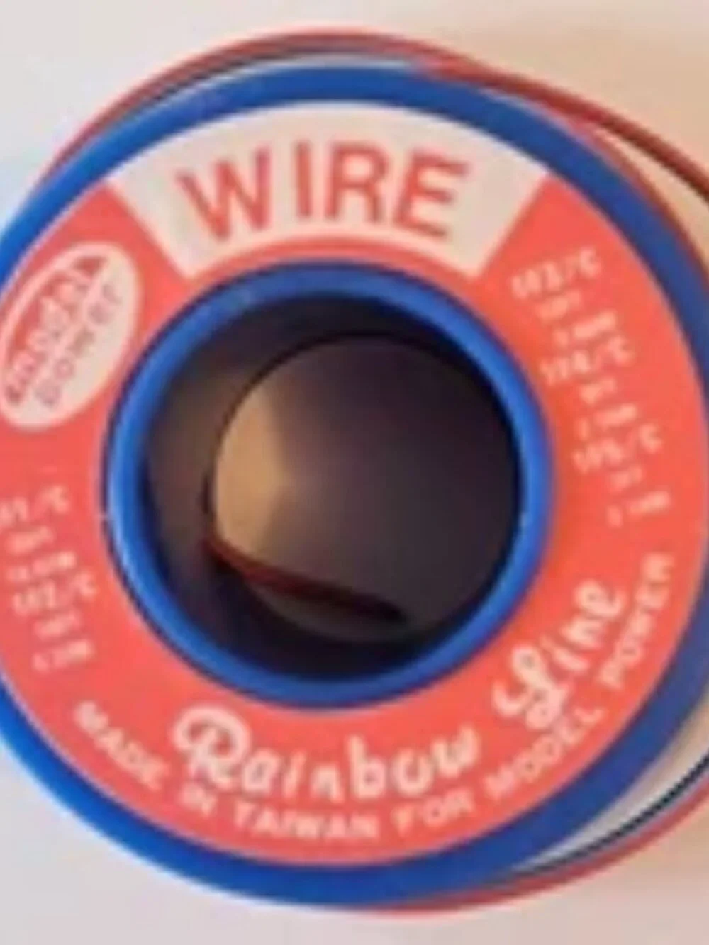 Rainbow Line Model Power 4 Wire NEW White, Black, Blue & Red For Model R.R.